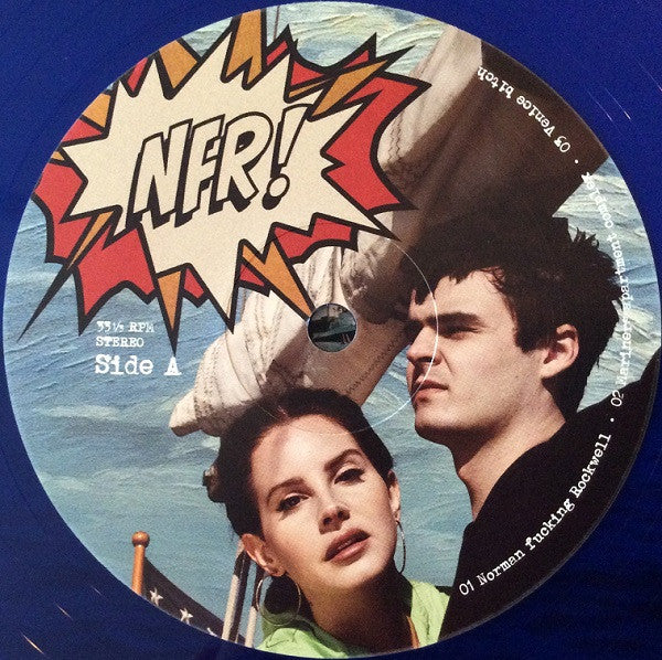LANA DEL REY, NFR! (Polydor; 0840940, Europe 2019, Gatefold, 2 Inners, Limited Edition, Blue Translucent) 2xLP EX/VG+ - Image 3