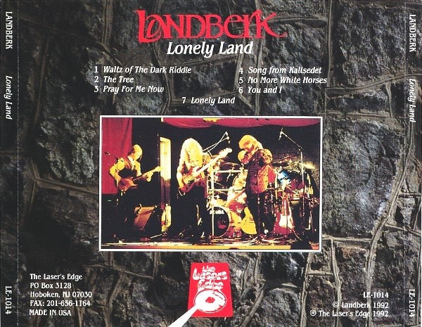 LANDBERK, Lonely Land (The Laser's Edge; LE-1014, US 1992, Jewel Case) CD VG+/VG+ - Image 2