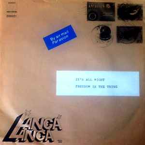 LANGA LANGA, It's All Right / Freedom Is The Thing (Sweat Records; VR 10608, Netherlands 1980, Picture Sleeve) 7" EX/EX