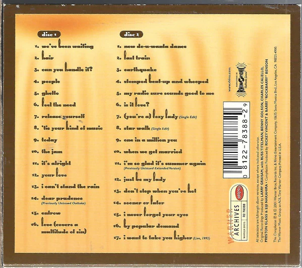 LARRY GRAHAM & GRAHAM CENTRAL STATION, The Jam - The Larry Graham & Graham Central Station Anthology (Warner Archives; R2 78388, US 2001, Slipcase) 2xCDs EX/EX - Image 2