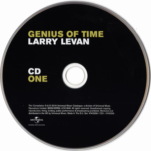 LARRY LEVAN, Genius Of Time (Universal Music Catalogue; 4743258, Europe 2016) 2xCD EX/EX - Image 3