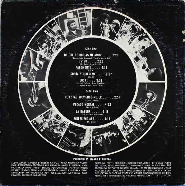 LATIN BREED DE RUDY GUERRA, Mas Latin Breed! (GCP; GCLP 108, US 1974, Pasteback Sleeve) LP VG/VG+ - Image 2