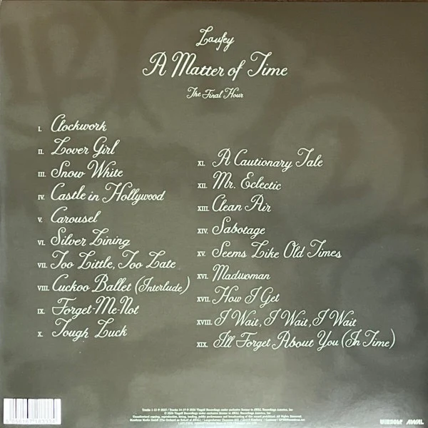 LAUFEY, A Matter of Time: The Final Hour (Vingolf Recordings; LAULP3DX, Europe 2026, Watercolour Vinyl) 2xLP NEW/NEW - Image 2