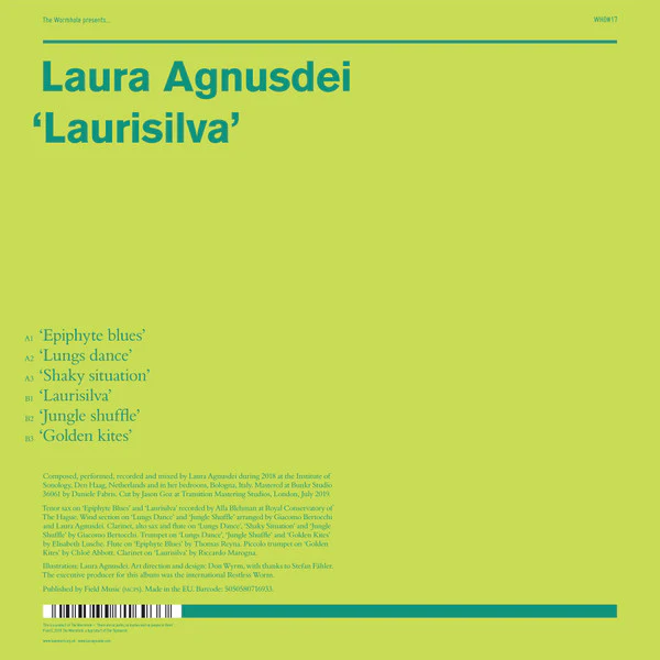 LAURA AGNUSDEI, Laurisilva (The Wormhole; WHO#17, UK 2019, Picture Sleeve) LP VG+/VG+ - Image 2