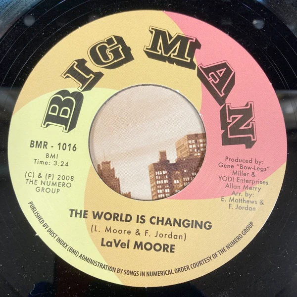 LAVEL MOORE, DAUPHINE WILLIAMS, The World Is Changing / I Love You (Big Man Records; BMR 1016, UK 2023, Picture Sleeve) 7" VG+/VG+ - Image 3