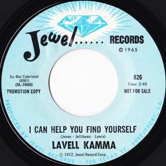 LAVELL KAMMA, I Can Help You Find Yourself (Jewel Records; 826, US 1972, Promo) 7" /VG