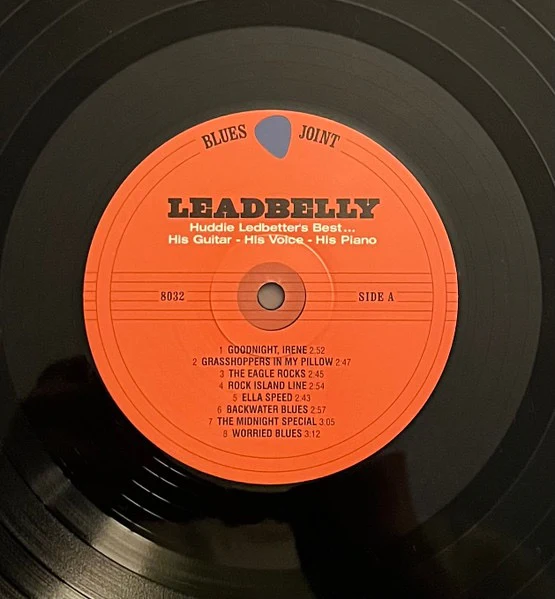 LEADBELLY, Huddie Ledbetter's Best... His Guitar - His Voice - His Piano (Blues Joint; 8032, Europe 2024 Reissue, Insert, Limited Edition) LP NEW/NEW - Image 3