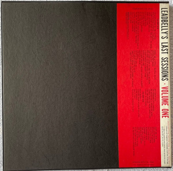 LEADBELLY, Leadbelly's Last Sessions Volume One (Folkways Records; FA 2941, US 1962 Reissue, Box Set, Booklet, Mono) 2xLP VG/VG+ - Image 2