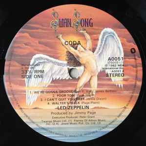 LED ZEPPELIN, Coda (Swan Song; 79.0051-1, UK 1982, Embossed Gatefold, Inner), SALE - Up to 50% Off the Original Price LP VG+/VG+ - Image 3