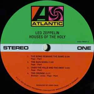 LED ZEPPELIN, Houses Of The Holy (Atlantic Orange & Green; 8122796573, Europe 2014 Reissue, Gatefold, Insert, No Obi. 180 Gram Vinyl) LP VG+/EX - Image 3