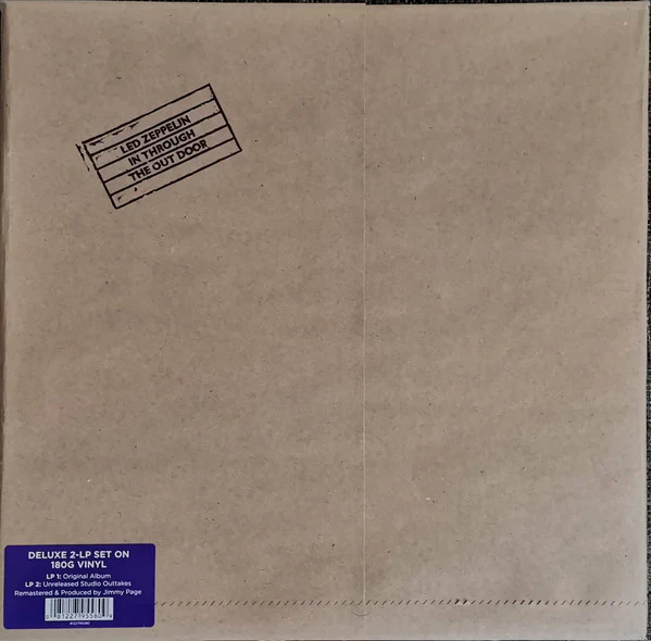 LED ZEPPELIN, In Through The Out Door (Swan Song ; 8122795580, Europe 2015, Brown Paper Outer With Two Individual Sleeves, Insert, 180 Gram Vinyl, Remastered) 2xLP EX/EX