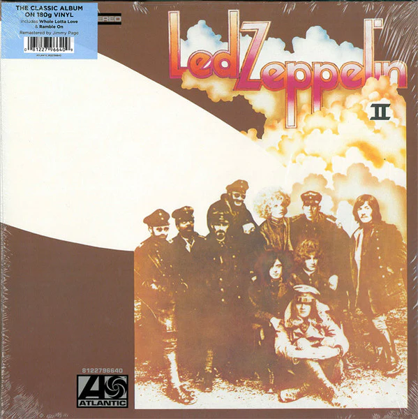LED ZEPPELIN, Led Zeppelin II (Atlantic; 8122796640, Europe 2014 Reissue, Gatefold, 180 Gram Vinyl) LP VG+/EX