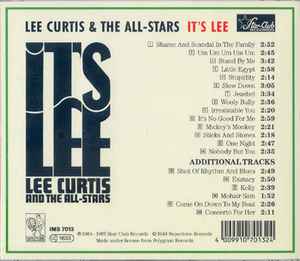 LEE CURTIS AND THE ALL-STARS*, It's Lee (Repertoire Records; IMS 7013, Germany 1994, Jewel Case, Booklet) CD VG+/VG+ - Image 2
