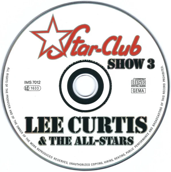 LEE CURTIS AND THE ALL-STARS, Star-Club Show 3 (Repertoire Records; IMS 7012, Germany 1994, Jewel Case, Booklet) CD VG+/VG+ - Image 3