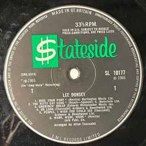 LEE DORSEY, Ride Your Pony / Get Out Of My Life, Woman (Stateside; SL 10177, UK 1966, Flipback Sleeve, Mono) LP VG/VG - Image 3