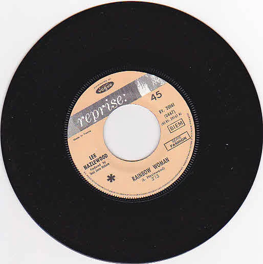 LEE HAZLEWOOD, Rainbow Woman (Reprise Records ; RV. 20161, France 1968, Picture Sleeve) 7" G+/VG - Image 2