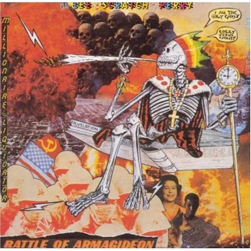 LEE SCRATCH PERRY, Battle of Armagideon (Trojan Orange/White; TRLS227, UK 1986) LP VG/VG