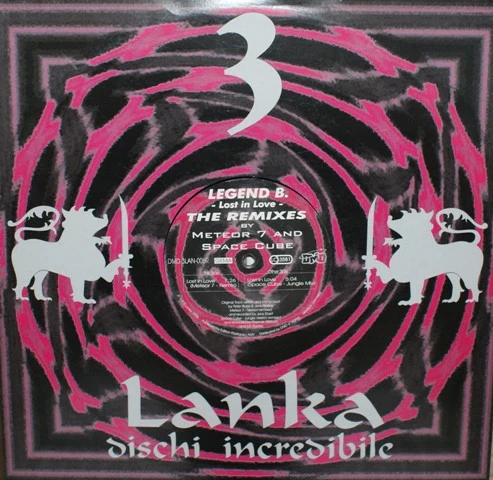 LEGEND B., Lost In Love (The Remixes By Meteor 7 And Space Cube) (3 Lanka; DMD 3LAN-006R, Germany 1995, Company Sleeve) 12" G/G