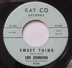 LEN JOHNSON, Sweet Thing / One Day (Ray-Co; R-503, US 1963), SALE - Up to 50% Off the Original Price 7" /G+