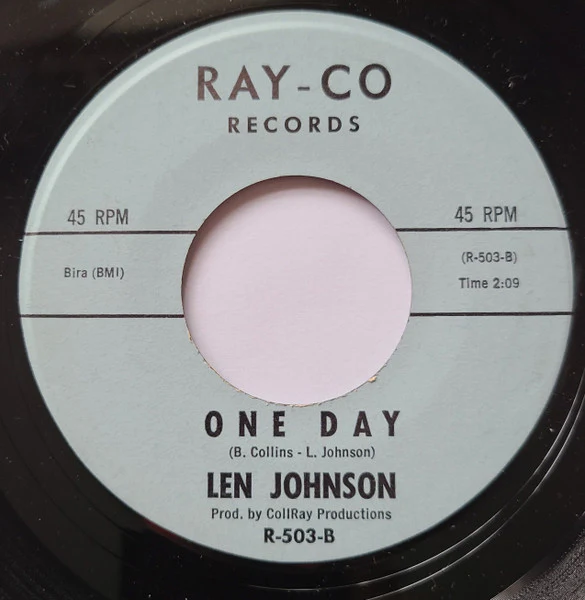 LEN JOHNSON, Sweet Thing / One Day (Ray-Co; R-503, US 1963), SALE - Up to 50% Off the Original Price 7" /G+ - Image 2