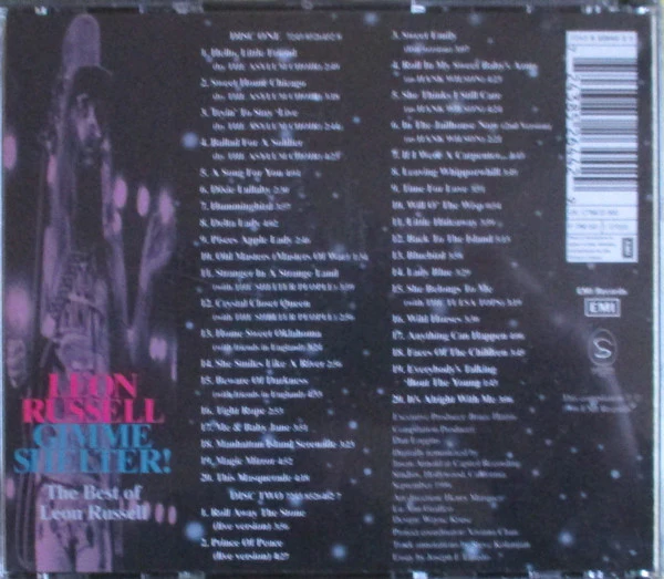 LEON RUSSELL, Gimme Shelter! The Best Of Leon Russell (EMI; 7243 8 52644 2 9, Europe 1996, Double CD Case, Booklet) 2xCD VG+/EX - Image 2