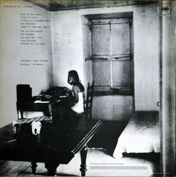 LEONARD COHEN, Songs From a Room (CBS Orange (33 1/3 On Label); 63587, UK 1969, Laminated Front Sleeve, Stereo, Stranger Music Publishing Credit) LP VG/VG - Image 2