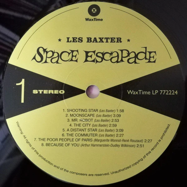 LES BAXTER, Space Escapade (WaxTime; 772224, Europe 2018 Reissue), SALE - Up to 50% Off the Original Price  LP NEW/NEW - Image 3