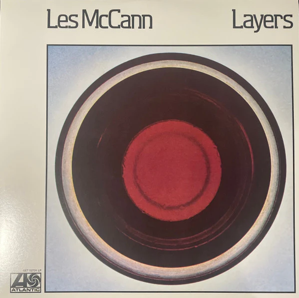LES MCCANN, Layers (Atlantic; GET 52731 LP, US 2025, Picture Sleeve, Red & Black Marbled Vinyl.) LP VG+/VG+