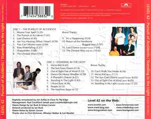 LEVEL 42, The Pursuit Of Accidents / Standing In The Light (Polydor; 543 883-2, Europe 2000, Jewel Case, Booklet) 2xCD VG/VG+ - Image 2