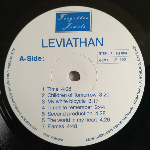 LEVIATHAN, Leviathan (Forgotten Jewels; FJ LP 004, Germany 1990, Glossy Sleeve, Unofficial Compilation), SALE - Up to 50% Off the Original Price  LP VG/VG - Image 3
