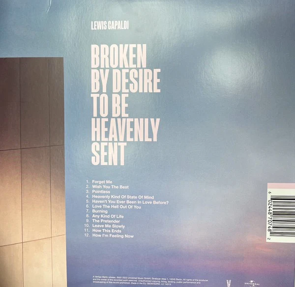 LEWIS CAPALDI, Broken By Desire To Be Heavenly Sent (Universal Music Group; 00602448830852, Europe 2023, Booklet & Inner) LP VG+/VG+ - Image 2