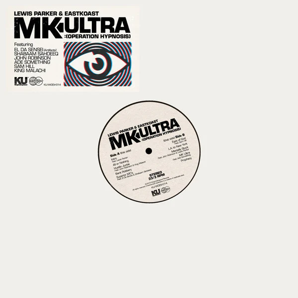 LEWIS PARKER & EASTKOAST, MK-Ultra (Operation Hypnosis) (KingUnderground Records; KU/WODV-014, UK 2015, Stickered Plain Sleeve), SALE - Up to 50% Off the Original Price 12" VG+/VG
