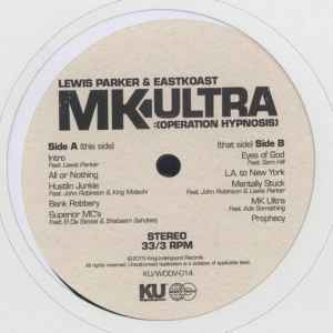 LEWIS PARKER & EASTKOAST, MK-Ultra (Operation Hypnosis) (KingUnderground Records; KU/WODV-014, UK 2015, Stickered Plain Sleeve), SALE - Up to 50% Off the Original Price 12" VG+/VG - Image 2