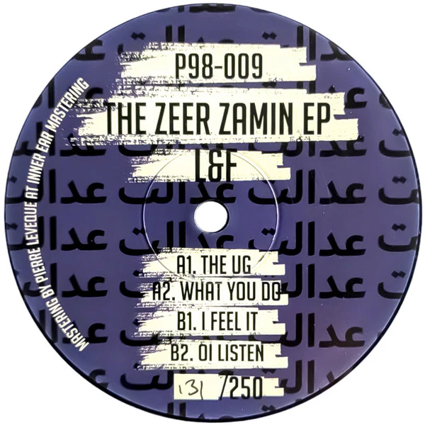 L&F, The Zeer Zamin EP (+98; P98-009, Germany 2024, Limited Edition, Numbered, 180g) 12" /VG+