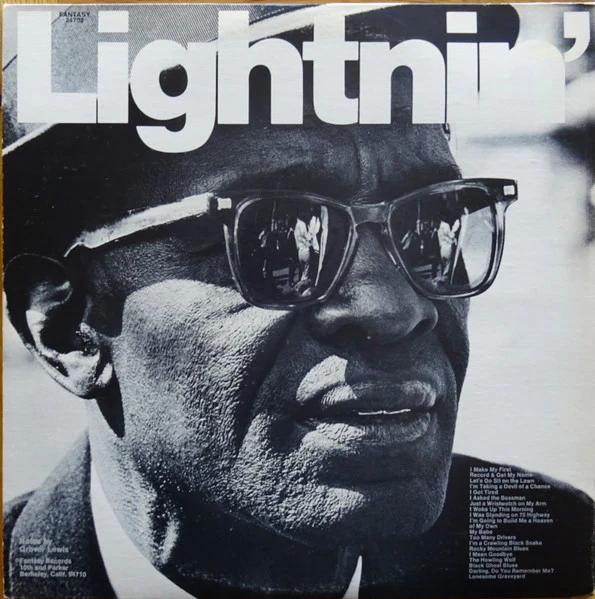 LIGHTNIN' HOPKINS, Double Blues (Fantasy; 24702, US 1977 Reissue, Gatefold) LP VG/VG - Image 2