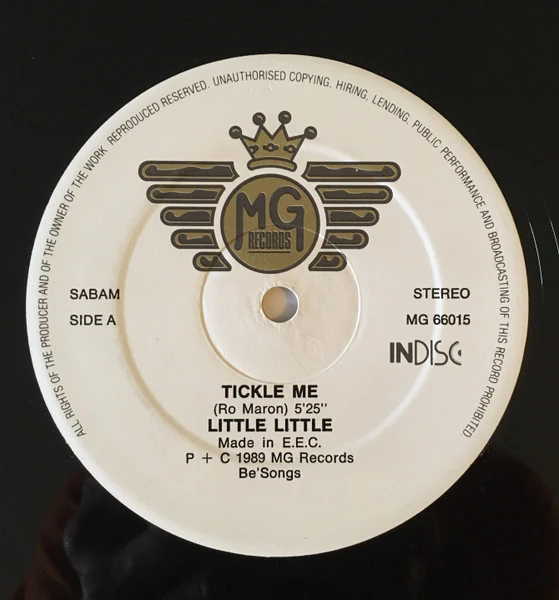 LITTLE LITTLE, Tickle Me (MG Records; MG 66015, Belgium 1989) 12" /VG - Image 2