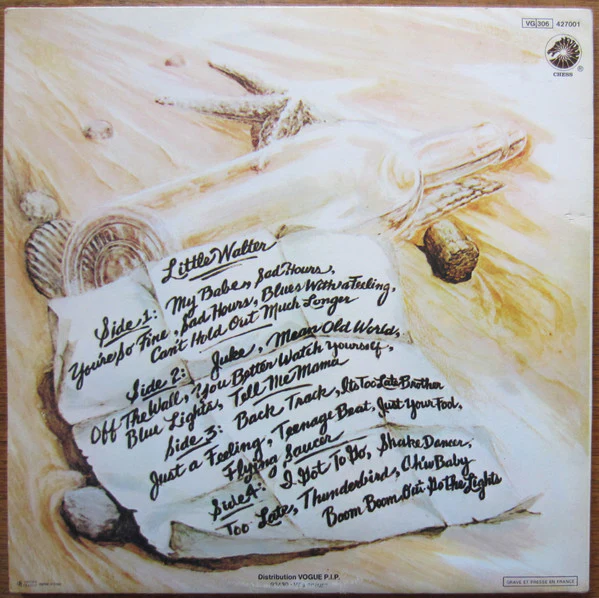 LITTLE WALTER, Boss Blues Harmonica (Chess; 427001, France 1980 Reissue, Gatefold) 2xLP VG/VG+ - Image 2