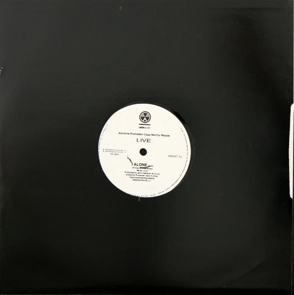 LIVE, I Alone (Radioactive; WRAXT 13, UK 1994, Promo, Plain Sleeve) LP /VG - Image 2