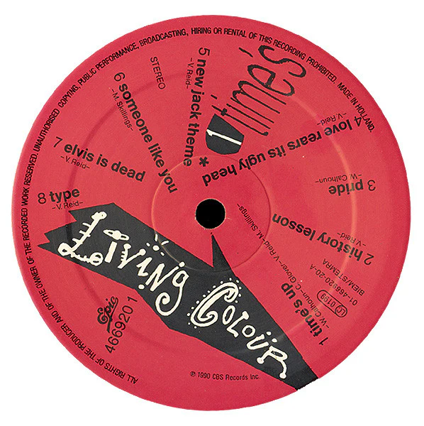 LIVING COLOUR, Time's Up (Epic; 466920 1, Europe 1990, Inner) LP VG/VG - Image 3