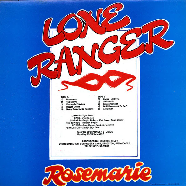 LONE RANGER, Rosemarie (Techniques; , Jamaica 1981) LP VG/VG - Image 2