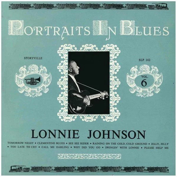 LONNIE JOHNSON, Portraits In Blues Vol 6 (Storyville; SLP 162, UK 1964, Laminated Flipback Sleeve) LP VG+/VG+