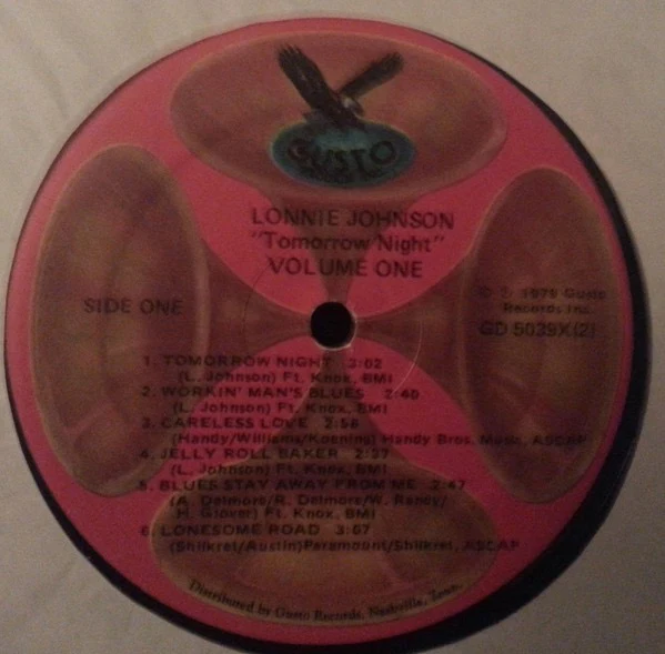 LONNIE JOHNSON, Tomorrow Night (Gusto Records; GD 5039X(2), US 1978) 2xLP VG/VG - Image 3