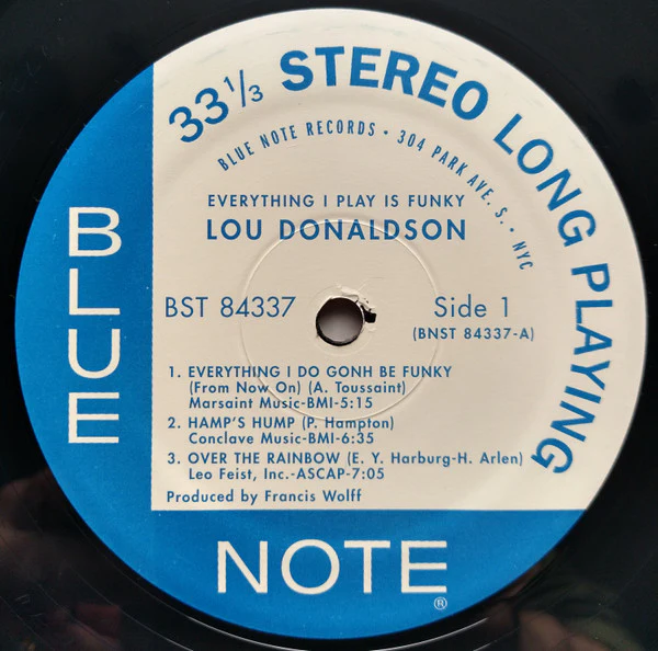 LOU DONALDSON, Everything I Play Is Funky (Blue Note; BST 84337, US Reissue, Gatefold) LP VG+/VG - Image 3