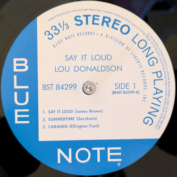 LOU DONALDSON, Say It Loud (Blue Note; 6514970, Europe 2025 Reissue), SALE - Up to 50% Off the Original Price LP NEW/NEW - Image 3