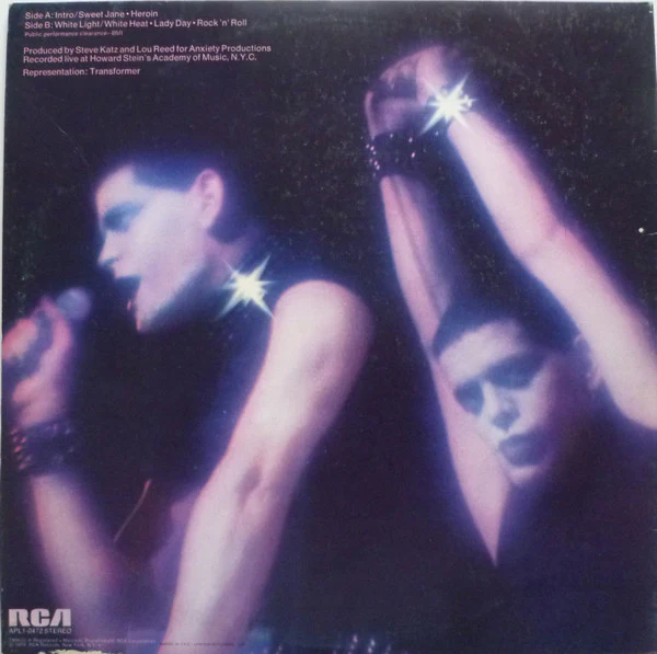 LOU REED, Rock N Roll Animal (RCA Victor; APL1-0472, Italy 1974, Gatefold, Large Pressing Ring ) LP VG/VG - Image 2