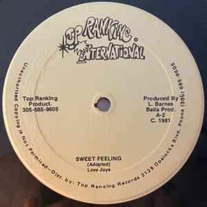 LOVE JOYS / LOVE JOYS & JAH BATTA, Sweet Feeling / Sweet Feeling (Top Ranking International; none, US 1981) 12" /VG