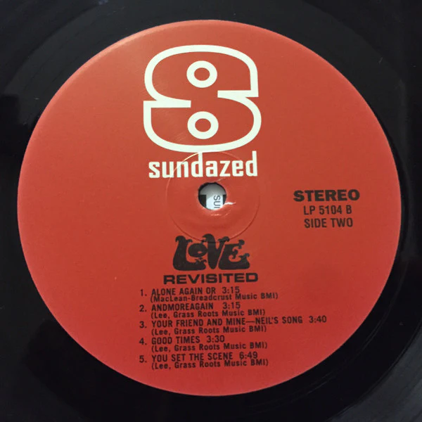 LOVE, Revisited (Sundazed; LP 5104, US 2001 Reissue, Gatefold, 180 Gram Vinyl) LP VG+/VG+ - Image 3