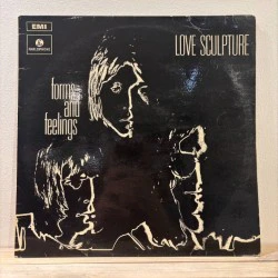LOVE SCULPTURE, Forms & Feelings (Parlophone Silver/Black - 2 EMI Boxes NO 'MADE IN GT BRITAIN'; PCS 7090, UK 1974 Reissue, Laminated Front Sleeve, Signed By Dave Edmunds on Rear of Sleeve) LP VG/G+