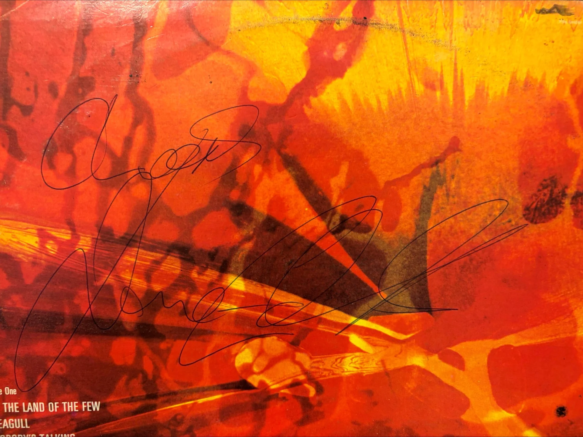 LOVE SCULPTURE, Forms & Feelings (Parlophone Silver/Black - 2 EMI Boxes NO 'MADE IN GT BRITAIN'; PCS 7090, UK 1974 Reissue, Laminated Front Sleeve, Signed By Dave Edmunds on Rear of Sleeve) LP VG/G+ - Image 3