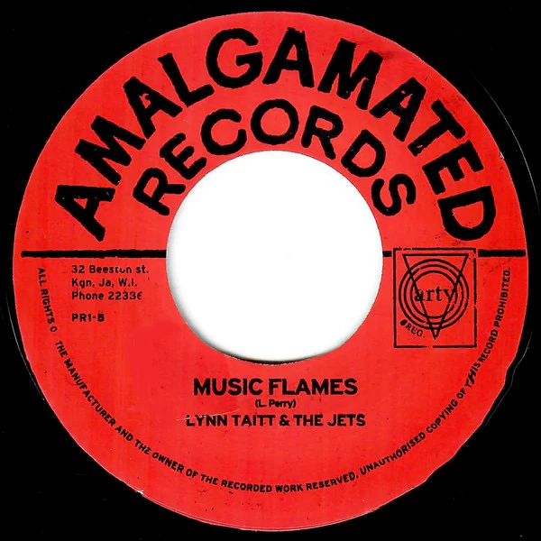 LYNN TAITT & THE JETS, Soul Food / Music Flame (Amalgamated Records; PR1, UK 2014) 7" /VG - Image 2